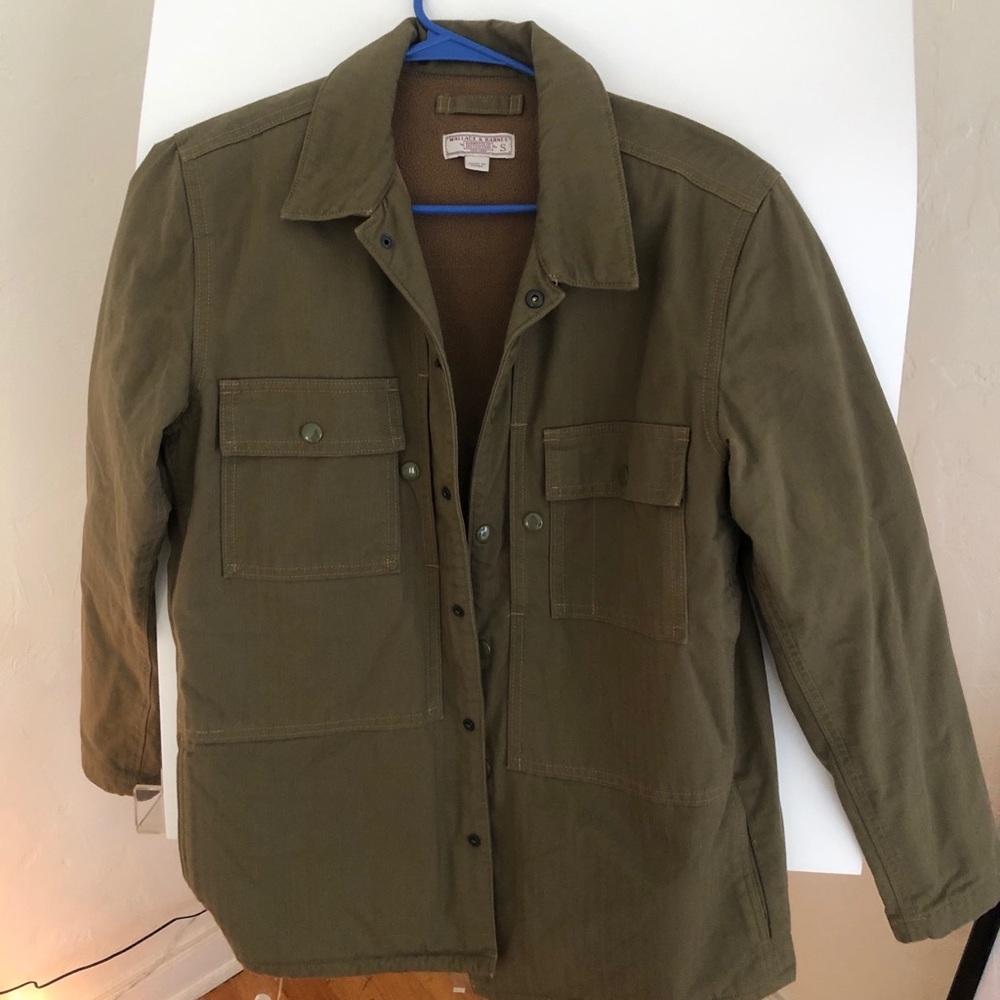 JCrew Wallace Barnes Men Herringbone Shirt jacket